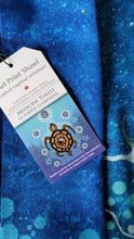 Charger l'image dans la galerie, "Medicine Turtle"  Eco Art Shawl by Native Artist Jack Jacko - North of Fifty Indigenous Boutique