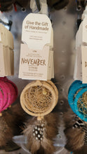 Load image into Gallery viewer, Birthstone Dreamcatchers with 2 inch rings/hoops - North of Fifty Indigenous Boutique