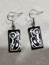 Load image into Gallery viewer, "Raven" Earrings artwork by Native Artist, Roy Henry Vickers - North of Fifty Indigenous Boutique