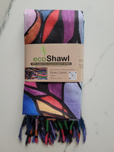 Charger l'image dans la galerie, "Salmon Hunter" Eco Art Shawl by Native Artist, Don Chase - North of Fifty Indigenous Boutique