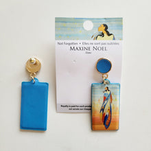Load image into Gallery viewer, "Not Forgotten" Vegan Leather Earrings, artwork by Native artist Maxine Noel - North of Fifty Indigenous Boutique