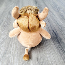 Load image into Gallery viewer, Mini Bison plush toy with detachable beaded Metis pin - North of Fifty Indigenous Boutique
