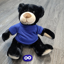 Load image into Gallery viewer, 11" Rufus Bear plush toy with detachable beaded Metis pin - North of Fifty Indigenous Boutique