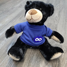 Load image into Gallery viewer, 11" Rufus Bear plush toy with detachable beaded Metis pin - North of Fifty Indigenous Boutique
