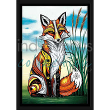 Load image into Gallery viewer, Stephanie White Spirit Fox Wall Art | Native Art Canada