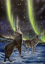 Load image into Gallery viewer, Ronnie Simon The Howling Pair Wall Art | Native Art Canada