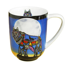 Load image into Gallery viewer, "Wolf" 16 oz mug by Indigenous artist, Jessica Somers - North of Fifty Indigenous Boutique