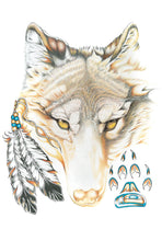 Load image into Gallery viewer, Hubert V Billy Wolfy Wall Art | Native Art Canada