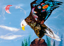 Charger l'image dans la galerie, Majestic Eagle by Métis artist, Karen Erickson, indigenous art, North of Fifty 50