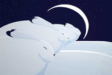 Load image into Gallery viewer, Rick Beaver Winter Moon with Hares Wall Art | Native Art Canada