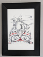 Charger l'image dans la galerie, Charles Silverfox Beaver Making Home Wall Art | Native Art Canada