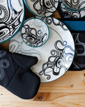 Load image into Gallery viewer, "Octopus (Nuu)" Set of two 10.5" Dinner Plates, design by Haida Artist Ernest Swanson - North of Fifty Indigenous Boutique