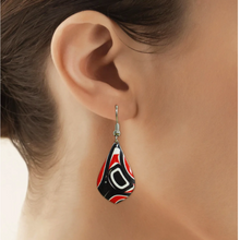 Load image into Gallery viewer, Jamie Sterritt Gitksan artist salmon earrings