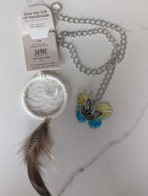 Load image into Gallery viewer, June Moonstone Dreamcatcher and Butterfly necklace