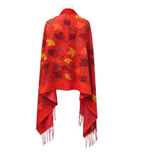 Charger l'image dans la galerie, "Fall Winds of Change" Eco Art Shawl by Métis artist Leah Dorion - North of Fifty Indigenous Boutique
