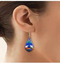 Load image into Gallery viewer, "Sky Watcher" Dangling Earrings by Native Artist, Dawn Oman - North of Fifty Indigenous Boutique