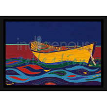Load image into Gallery viewer, Dawn Oman Yellow Dory Wall Art | Native Art Canada