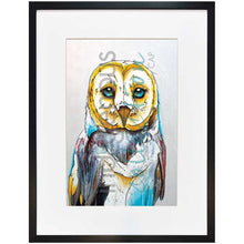 Load image into Gallery viewer, Micqaela Jones Barn Owl Wall Art | Native Art Canada