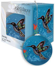 Charger l'image dans la galerie, "Eternity" Glass Ornament by Mi'gmaq artist Tracey Metallic - pre-order now for October delivery - North of Fifty Indigenous Boutique