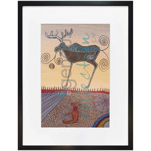 Load image into Gallery viewer, Alan Syliboy Man Smoking A Pipe Wall Art | Native Art Canada