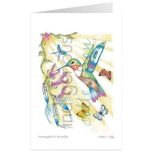 Load image into Gallery viewer, Hubert V Billy Hummingbird and Butterfly Wall Art | Native Art Canada