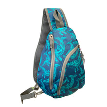 Load image into Gallery viewer, Sling Back Pack -  Humpback Whale by Haida artist Gordon White - North of Fifty Indigenous Boutique