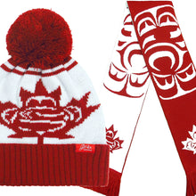Load image into Gallery viewer, Standing Together Knit scarf and toque set by Curtis Wilson