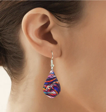 Load image into Gallery viewer, "Salmon Hunter" Dangle Earrings by Native Artist, Don Chase - North of Fifty Indigenous Boutique
