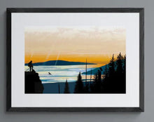 Load image into Gallery viewer, "Climber Lookout" Wall Art, artwork by Indigenous artist Mark Preston