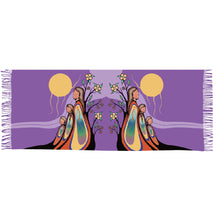 Charger l'image dans la galerie, "Gifts from Creator" Eco Art Shawl by Native Artist Emily Kewageshig - North of Fifty Indigenous Boutique