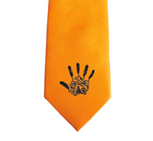 Load image into Gallery viewer, &quot;Gitxsan Hand&quot; Silk Tie by Michelle Stoney
