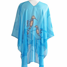 Load image into Gallery viewer, Hummingbird Sheer Kimono Scarf