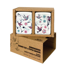 Load image into Gallery viewer, "Hummingbird" Ceramic Salt & Pepper Shaker by Native Artist Nicole La Rock - shipping July - North of Fifty Indigenous Boutique