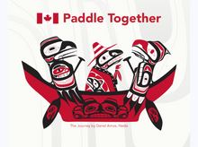 Load image into Gallery viewer, Paddle Together T-shirt by Haida artist Darrel Amos - North of Fifty Indigenous Boutique
