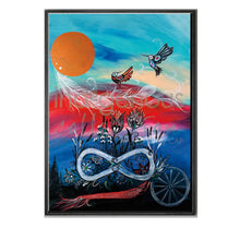 Load image into Gallery viewer, Metis Pride Framed Art by Karen Erickson - North of Fifty Indigenous Boutique