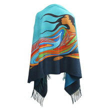Load image into Gallery viewer, Native artist, Indigenous Art, Sioux, Maxine Noel Mother EArth shawl