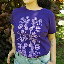 Load image into Gallery viewer, Ojibwe Florals T-shirt by Storm Angeconeb - North of Fifty Indigenous Boutique