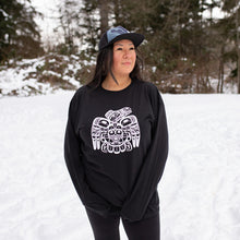 Load image into Gallery viewer, Raven long sleeve cotton T-shirt by Corey Bulpitt, Unisex - North of Fifty Indigenous Boutique