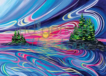 Load image into Gallery viewer, Shawna Boulette Grapentine Reflect And Grow With Love Wall Art | Native Art Canada