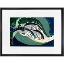 Load image into Gallery viewer, Wall Art - Coho in a Rip Tide by Indigenous Artist Rick Beaver