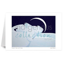 Load image into Gallery viewer, Wall Art - Winter Moon with Hares by Indigenous Artist Rick Beaver