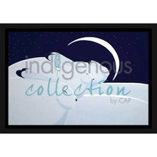 Load image into Gallery viewer, Wall Art - Winter Moon with Hares by Indigenous Artist Rick Beaver