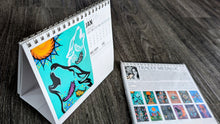 Load image into Gallery viewer, 2026 Desk Calendar artwork by Tracey Metallic - North of Fifty Indigenous Boutique