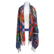 Charger l'image dans la galerie, "Salmon Hunter" Eco Art Shawl by Native Artist, Don Chase - North of Fifty Indigenous Boutique