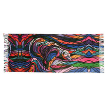 Charger l'image dans la galerie, "Salmon Hunter" Eco Art Shawl by Native Artist, Don Chase - North of Fifty Indigenous Boutique