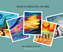 Load image into Gallery viewer, SHAWNA BOULETTE GRAPENTINE Framed Art Card Collection - Choose from a selection of 8 different prints indigenous art gift by Shawna Boulette Grapentine Canada