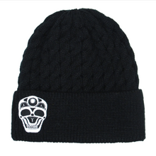 Load image into Gallery viewer, skull beanie james johnson native artist