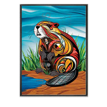 Load image into Gallery viewer, Spirit Beaver Framed Prints by Mi'kmaq artist, Stephanie White