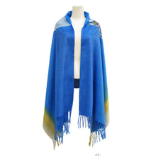 Load image into Gallery viewer, "Wolf" Eco-Shawl by Indigenous Artist, Jessica Somers - North of Fifty Indigenous Boutique
