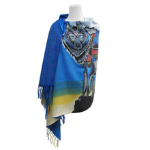 Load image into Gallery viewer, "Wolf" Eco-Shawl by Indigenous Artist, Jessica Somers - North of Fifty Indigenous Boutique
